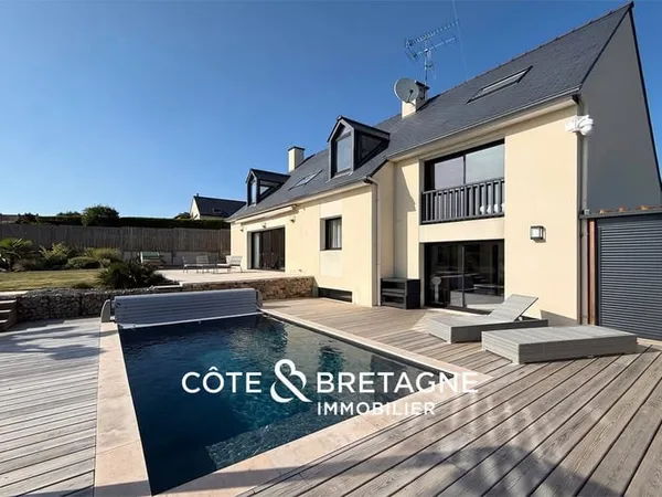 Maison d'architecte Vue mer Hillion, Baie de Saint-Brieu