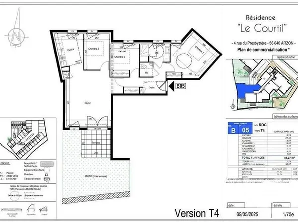 Appartement 4 pièces 85 m²