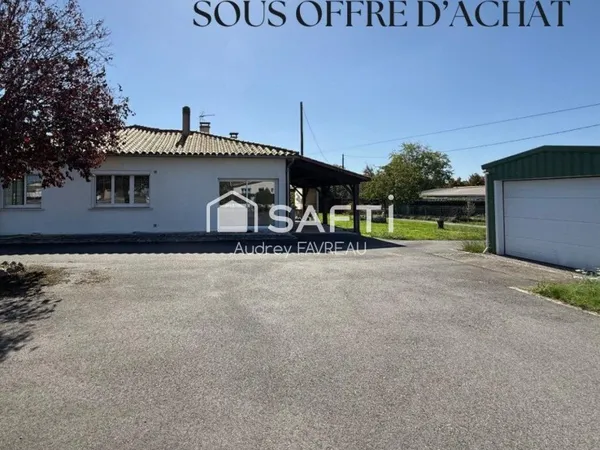 Maison PP, 118m2, 3 ch, 2261m2 terrain, 4 garages