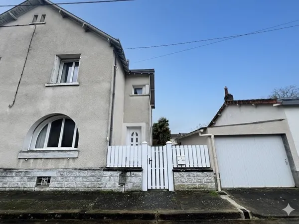 Maison 80m² avec jardin, garage, sous sol complet