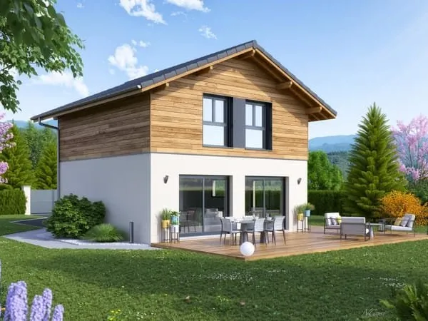 À deux pas de Saint-Gervais : maison bois avec vue imprenable sur les Aravis