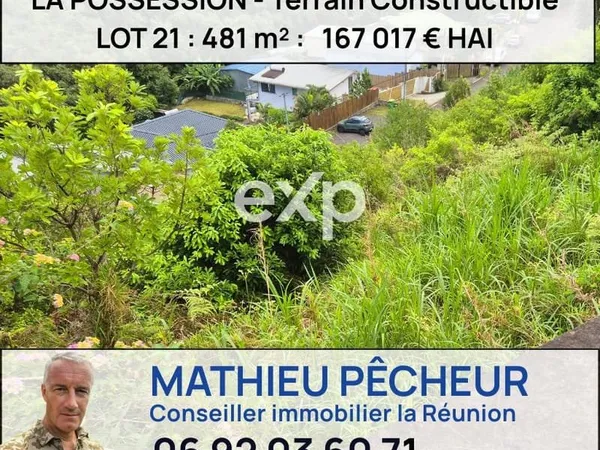La Possession-Terrain constructible 481 m2
