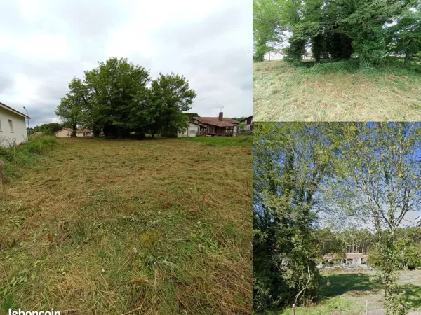 Terrain 714 m² viabilisé - 15 min Océan - Entre particuliers