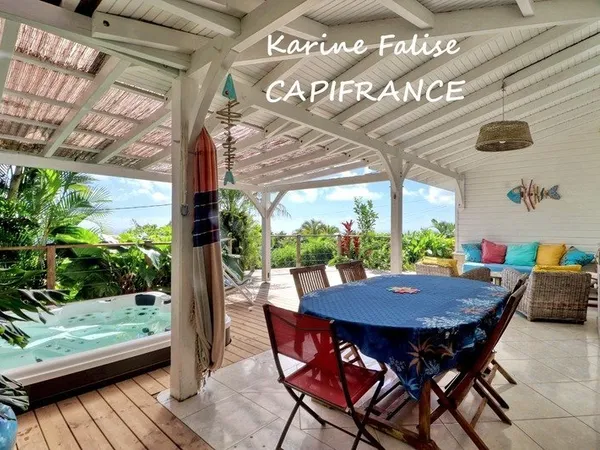 Villa créole T4 avec vue mer - Saint-Luce