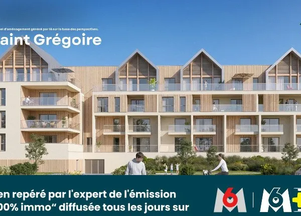 DERNIER T5 NEUF 103m² + TERRASSE 28m² + 2 PARKINGS - ST GRÉGOIRE / RENNES