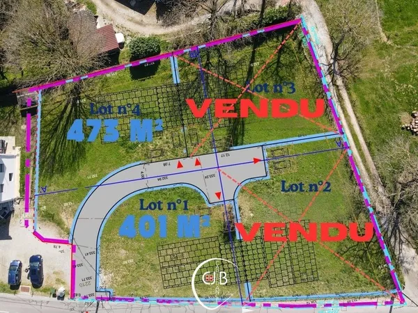 Planaise - 4 terrains prêts à construire dans un cadre privilégié !