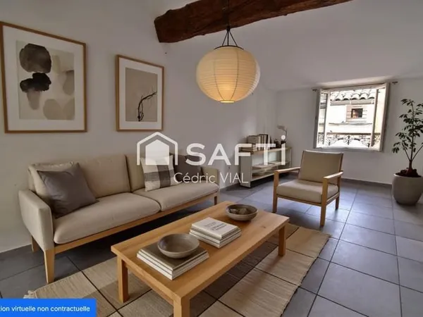 Maison de village avec GRAND jardin à Mezel 04