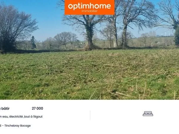 Terrain à bâtir de 963 m² - Frênes - Tinchebray-Bocage 61800