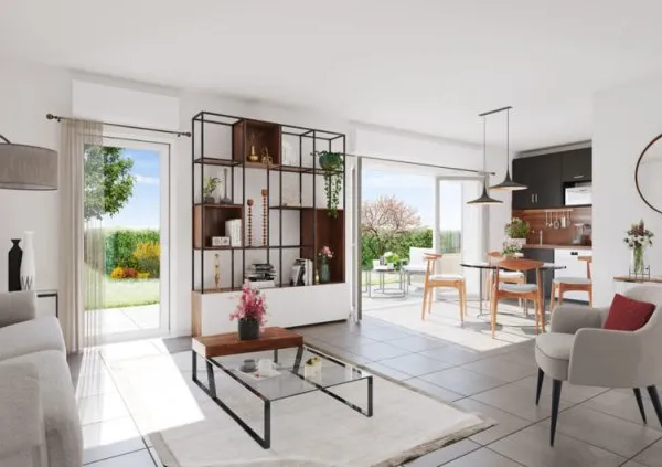 Appartement T3 65m² avec terrasse de 15m²