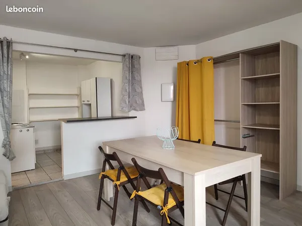 Grand studio meublé 40 m²