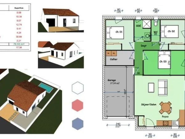Maison 4 pièces 80 m²