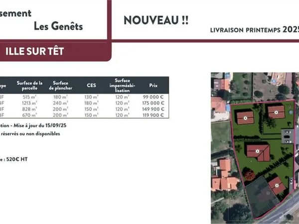 Terrains constructibles Illes sur Têt