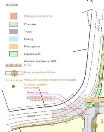 Terrain 890 m² Parentis En Born