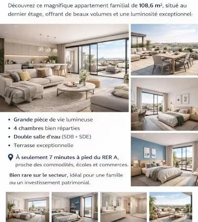 Appartement 5 pièces 109 m²