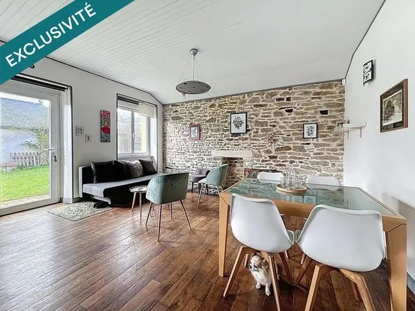 A VENDRE PLOUZANE - MAISON DE CHARME - 97 M2 - 3 CHAMBRES - 1 BUREAU - JARDIN