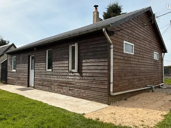 Secteur forêt d'Eawy maison type chalet avec bâtiment attenant avec jardin 700 m² clos