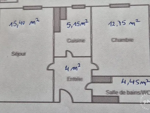 Appartement 2 pièces 42 m²