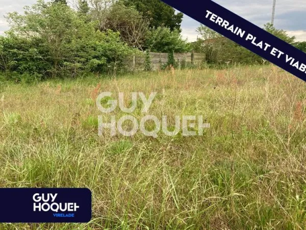 Terrain plat et viabilisé