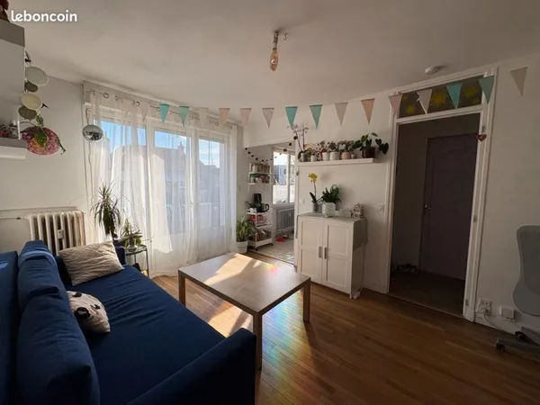 Appartement T2 36 m² plein sud - meublé, rénové - Caen - 115 000