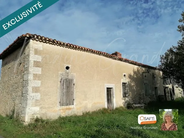 Maison de campagne à restaurer, terrain et dépendance
