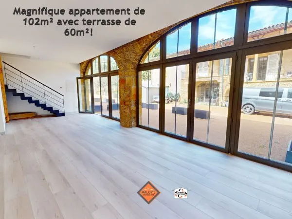 Magnifique appartement-Maison Village de 102m² lumineux dans un ancien corps de ferme à Ville sur Ja
