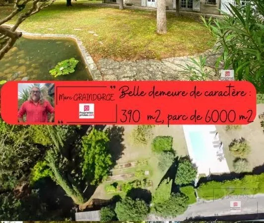 EN EXCLUSIVITÉ : MAISON VIGNERONNE DE CARACTÈRE AVEC PARC DE 1,2 HA A CARCASSONNE