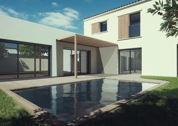 Maison d'architecte neuve, jamais habitée, à deux pas du centre de la Rochelle, de la gare, de l'hôp