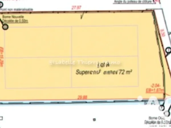 Vente Terrain à bâtir 472 m²