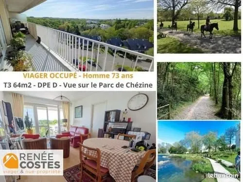 Appartement en Viager 3 pièces 64 m²