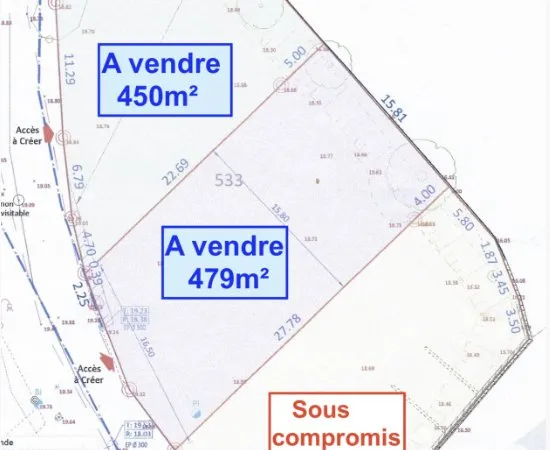 Terrain 479 m²