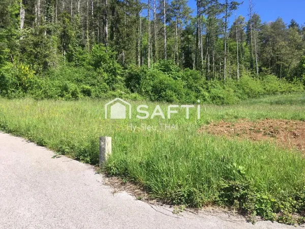 TERRAIN de 917 m2 à Bâtir, (Droite) constructible, viabilisé, (39240 THOIRETTE)
