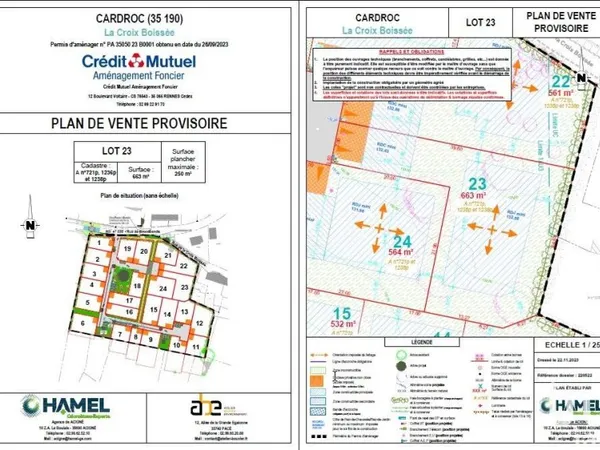 Vente Terrain 663 m²
