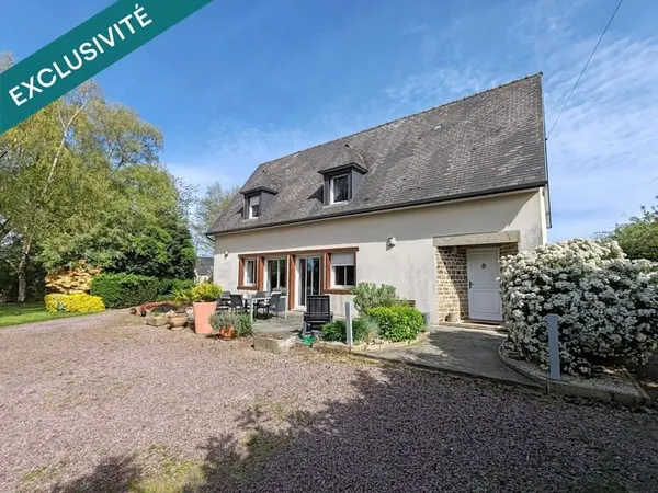 Maison 4chbs,grande pièce à vivre, jardin+champ