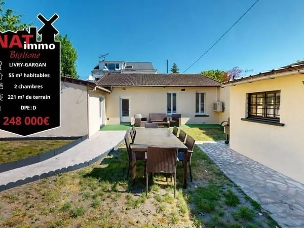 Maison de plain-pied 3 pièces 55 m²