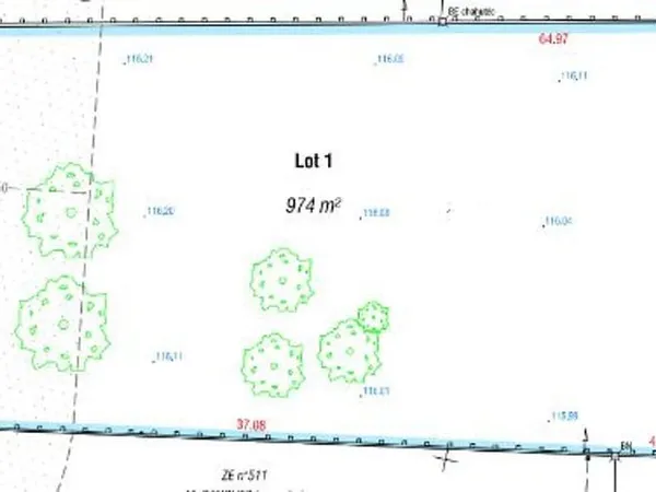 Terrain 974 m²
