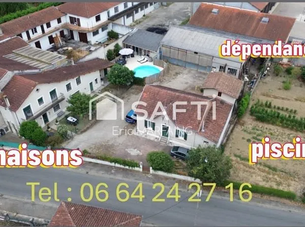 Ensemble immobilier avec piscine et dépendances