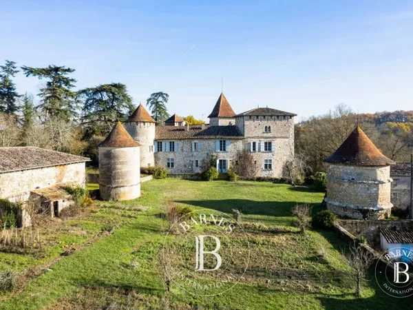 PROCHE LECTOURE, CHATEAU MÉDIÉVAL DU XIIIème et XVIème SIÈCLE, CLASSÉ MH, PROPRIÉTÉ DE 208 HECTARES