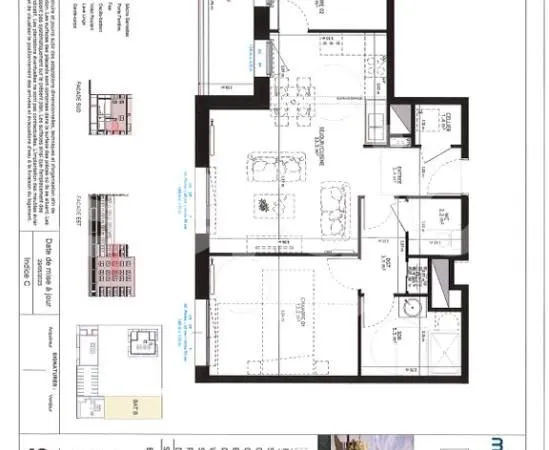Appartement 3 pièces 62 m²