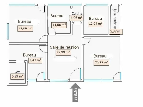 Grand bureau Le Puy-en-Velay hyper-centre