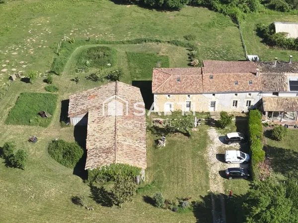 grand terrain, calme, proche gare, chambre parentale