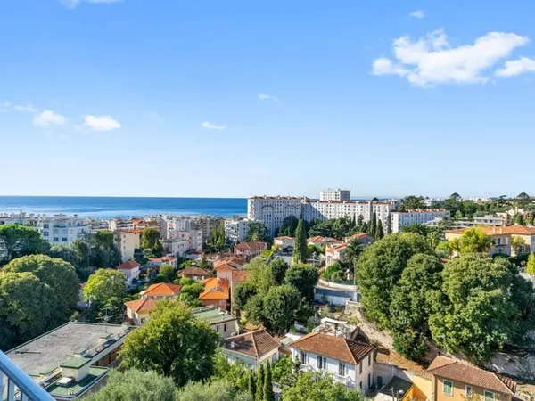 EXCLUSIVITÉ -3 pièces traversant - 57 m² - Vue mer panoramique - Tour Sarrasine, Nice