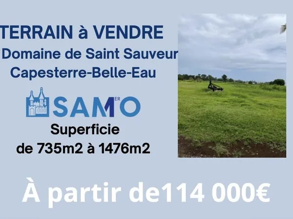 Terrain à la vente - Capesterre-Belle-Eau Plat & Viabilisé