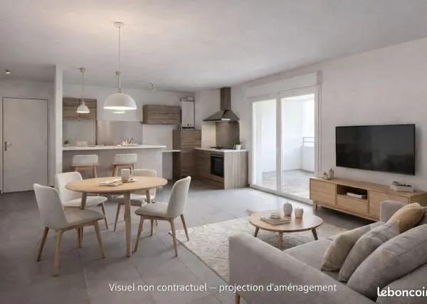 Appartement 3 pièces 63 M²