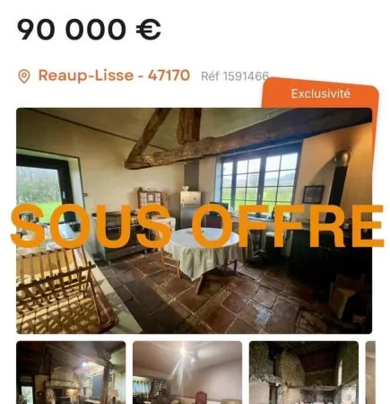 Propriété composé de 3 bâtisses en pierre à rénover