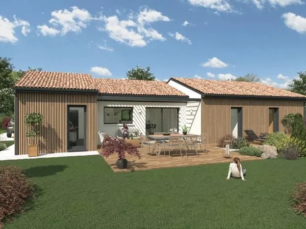 Maison de 92m² + Terrain de 649m² à Polliat (01310)