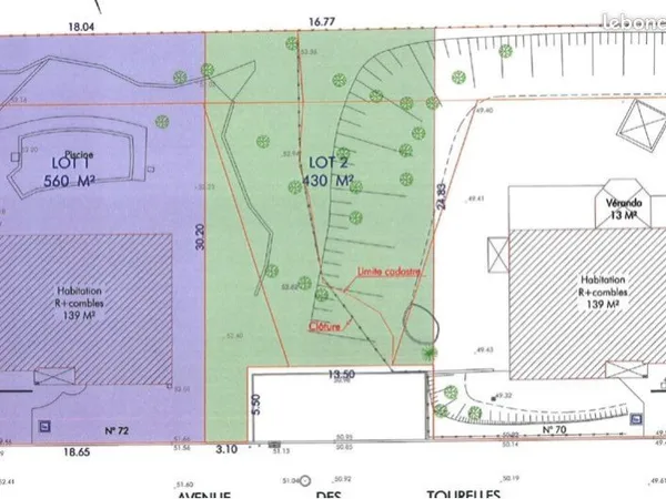 Terrain 430 m2 à acheter secteur très recherché