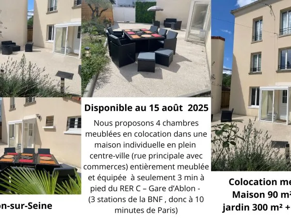 Loue maison 90m² en colocation