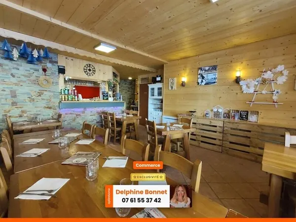 Murs de restaurant ET fonds de commerce à vendre au coeur de la station de Valfréjus