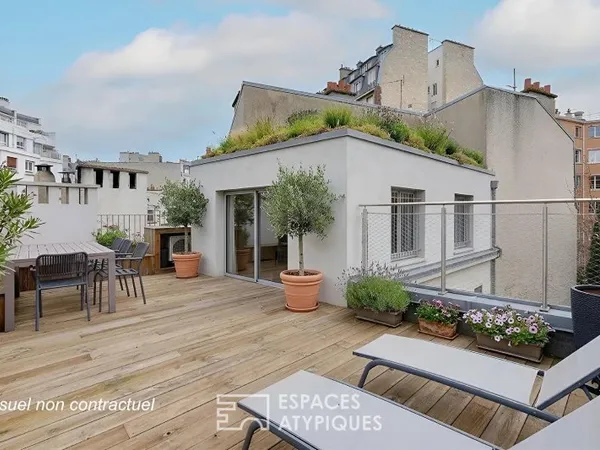 Comme une maison sur le toit avec rooftop et potentiel d'extension - Village d'Auteuil