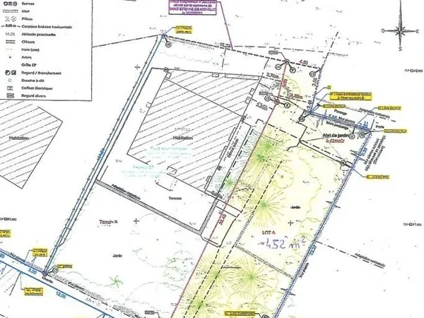 Terrain 452 m² Saint-Étienne-de-Montluc